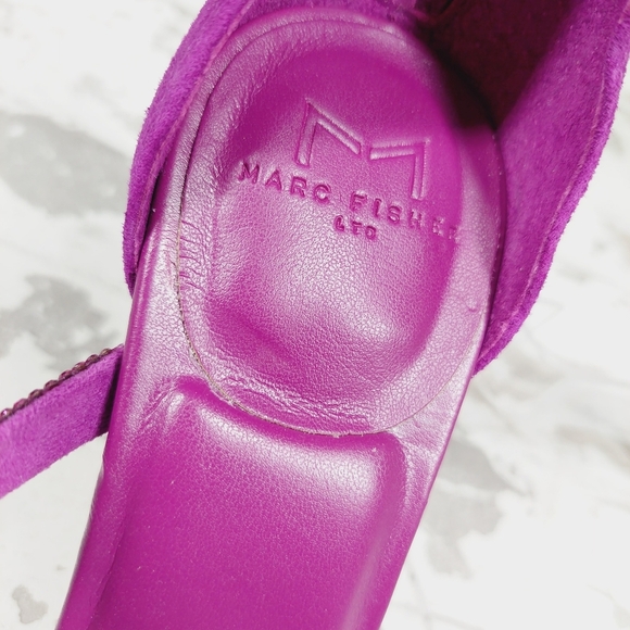 New Marc Fisher LTD. Women's Carita Purple High Heel Sandals i93 - Picture 11 of 11